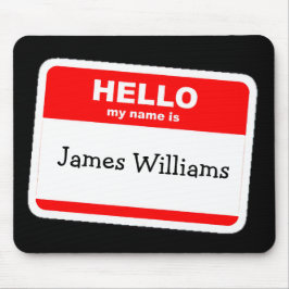 Hallo Mijn naam is Sticker Muismat