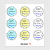 Hallo Mijn Naam Is Stickers (Informele Labelsticke (Vel)