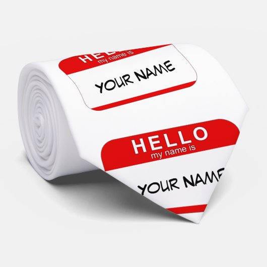 hallo Mijn naam is Stropdas (Opgerold)