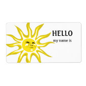 hallo mijn naam is Sunshine Labels (Voorkant)
