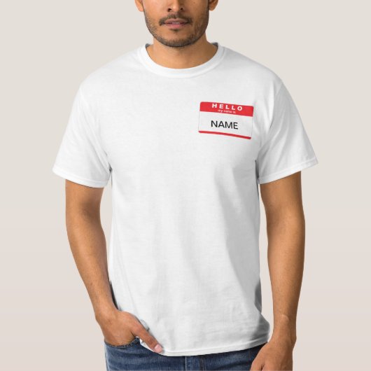 hallo mijn naam is... t-shirt (Voorkant)