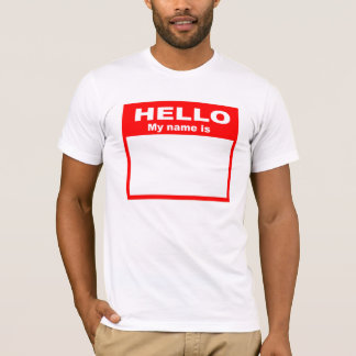 hallo mijn naam is t-shirt