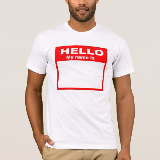 hallo mijn naam is t-shirt (Voorkant)