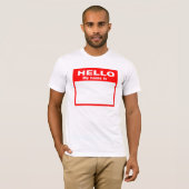 hallo mijn naam is t-shirt (Voorkant volledig)
