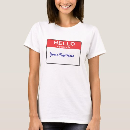 hallo mijn naam is... t-shirt (Voorkant)