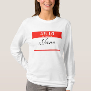 hallo mijn naam is _____ t-shirt