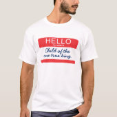 hallo mijn naam is... t-shirt (Voorkant)
