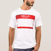 hallo mijn naam is... t-shirt (Voorkant)