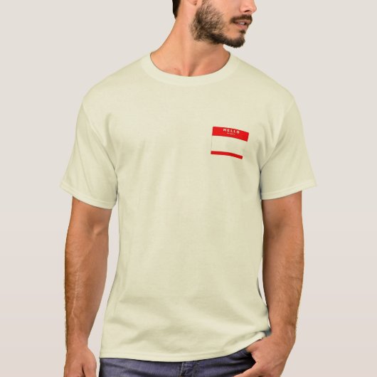 hallo mijn naam is t-shirt (Voorkant)