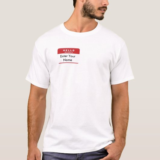 hallo MIJN NAAM IS.... T-shirt (Voorkant)