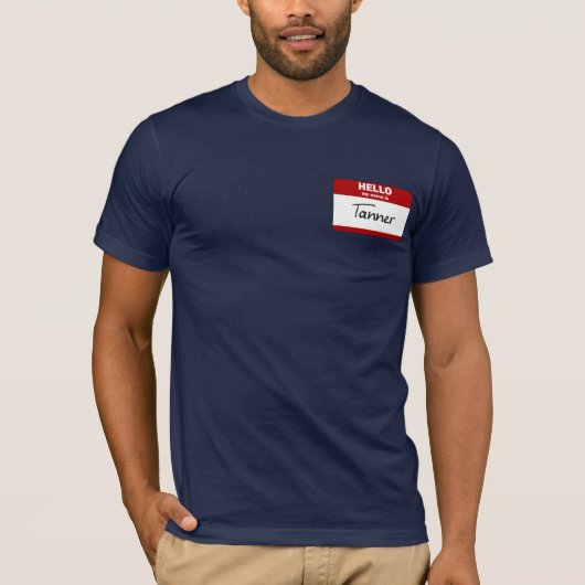 hallo mijn naam is Tanner (rood) T-shirt (Voorkant)