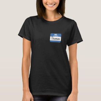Hallo Mijn Naam is Thomas Grappige Naamkaart T-shirt