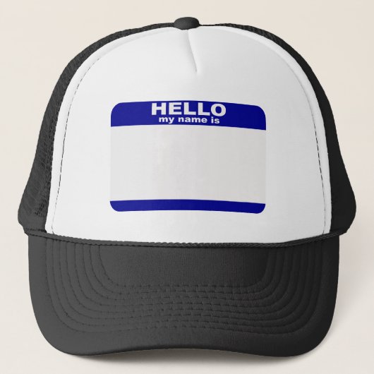 hallo, mijn naam is... trucker pet (Voorkant)
