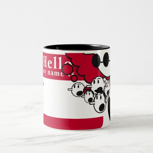 hallo mijn naam is tweekleurige koffiemok (Center)