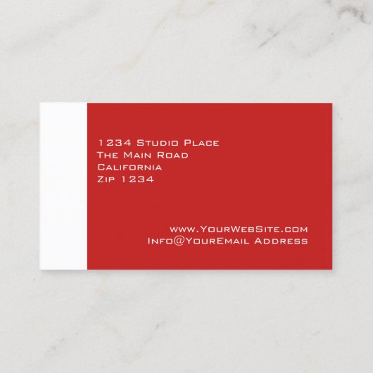 hallo mijn naam is visitekaartje (Achterkant)