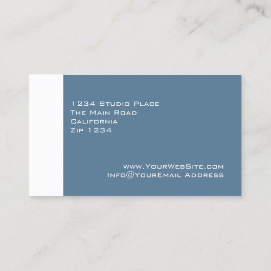 hallo mijn naam is visitekaartje (Achterkant)