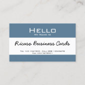 hallo mijn naam is visitekaartje (Voorkant)