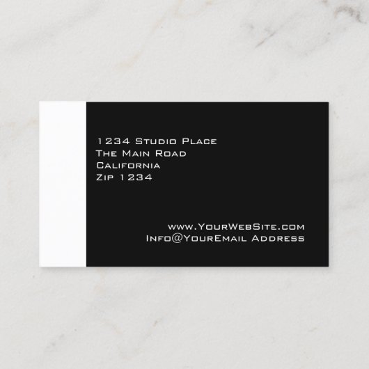 hallo mijn naam is visitekaartje (Achterkant)