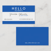 hallo mijn naam is visitekaartje (Voorkant / Achterkant)