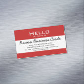 hallo mijn naam is visitekaartje magneet (Voorbeeld)