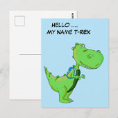 hallo mijn naam TRex Briefkaart (Voorkant / Achterkant)