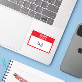Hallo Mijn namen is in de Arabische versie Sticker (Laptop met iPhone)