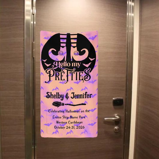 Hallo Mijn Pretties Halloween Cruise Door Spandoek