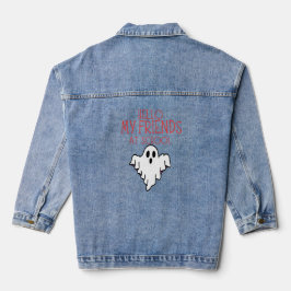 HALLO MIJN VRIENDEN OP SCHOOL, TERUG NAAR SCHOOL DENIM JACKET