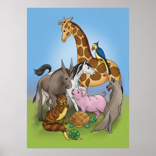Hallo mijn vrienden! -Poster Poster (Voorkant)