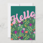 Hallo Millefleur gestileerde bloemen Kaart (Voorkant)