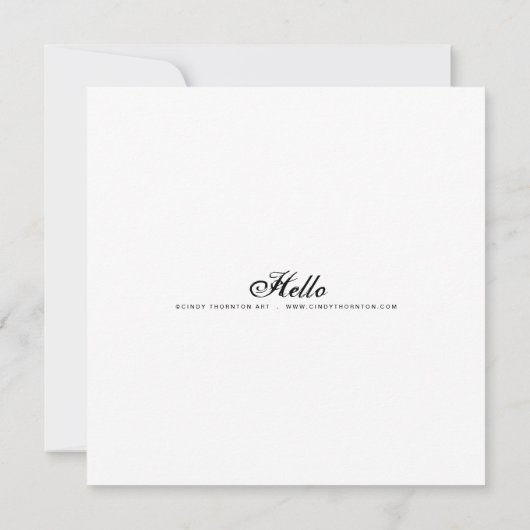 Hallo - Mini Print (Achterkant)