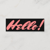 hallo mini-stijl mini visitekaartje (Voorkant)