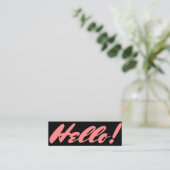 hallo mini-stijl mini visitekaartje (Staand voorkant)