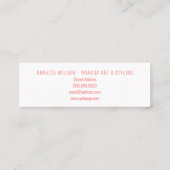 hallo mini-stijl mini visitekaartje (Achterkant)