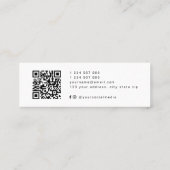 Hallo Minimaal Mini Visitekaartje (Achterkant)