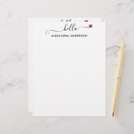 Hallo Minimaal Modern Script Briefhoofd