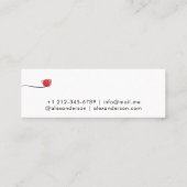 Hallo Minimaal modern script Mini Visitekaartje (Achterkant)