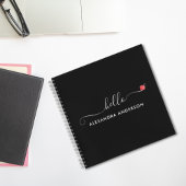 Hallo Minimaal modern script Notitieboek