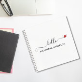 Hallo Minimaal modern script Notitieboek