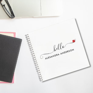 Hallo Minimaal modern script Notitieboek