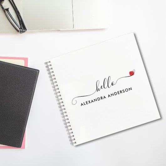 Hallo Minimaal modern script Notitieboek