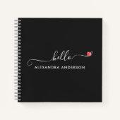 Hallo Minimaal modern script Notitieboek (Voorkant)