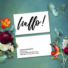 Hallo Minimaal Visitekaartje