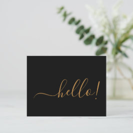 Hallo Minimal Robin Egg Blue Briefkaart voor Notit