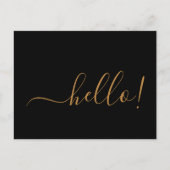 Hallo Minimal Robin Egg Blue Briefkaart voor Notit (Voorkant)