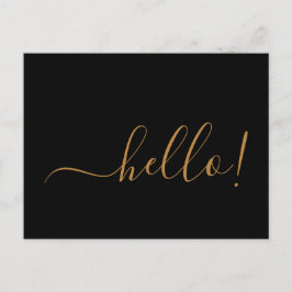 Hallo Minimal Robin Egg Blue Briefkaart voor Notit