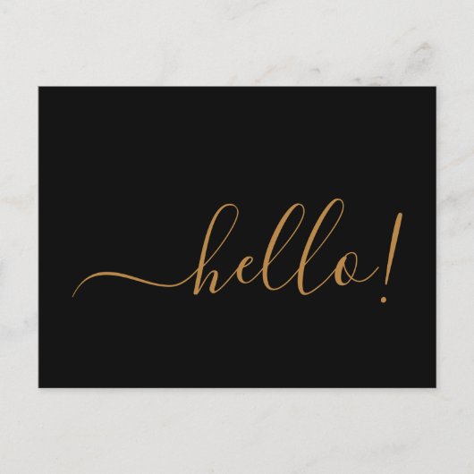 Hallo Minimal Robin Egg Blue Briefkaart voor Notit (Voorkant)