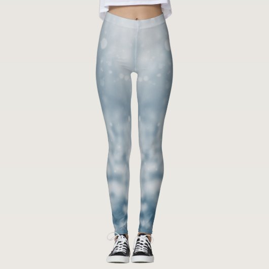 Hallo Minimalist voor aangepast merk Grey Leggings (Voorkant)