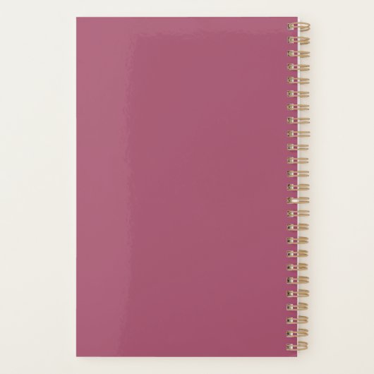 Hallo Minimalistisch 2026 Roos Roze Planner (Achterkant)