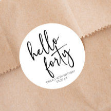 Hallo Minimalistisch 40ste verjaardagsfeestje